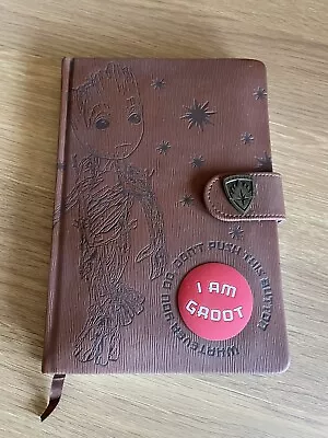 Marvel Guardians Of The Galaxy Vol.2 I Am Groot Note Book (Button Still Works) • £10