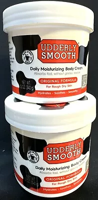 2 Udderly Smooth Daily Moisturizing Body Cream Original Formula 12oz Ea • $19.98