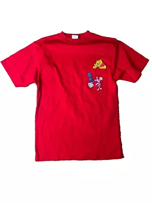 Vtg 90's Disney Store Small Pocket T Shirt Embroidered Winnie The Pooh & Piglet • $24.99