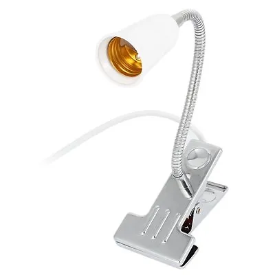 E26/E27 Edison Socket Flexible Aluminium Desk Lamp Bulb Holder Clip • $12.99