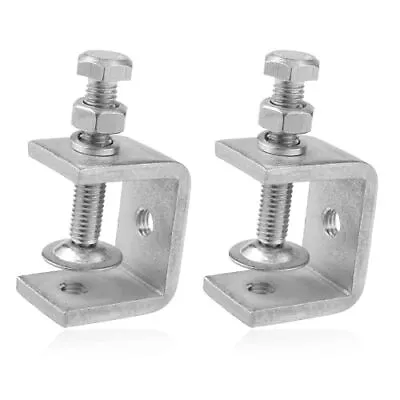 2 Pack 304 Stainless Steel Small C Clamps 1 Inch Mini Cclamps Heavy Duty With Wi • $15.18