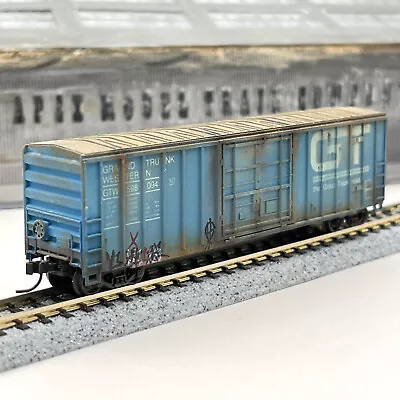 Athearn 24222 Grand Trunk Western 50 Ft FMC Boxcar GTW 598094 Weathered N Scale • $31.99