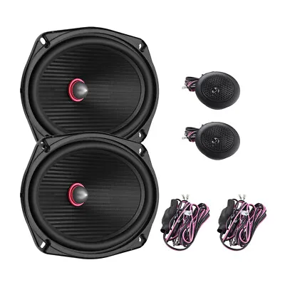 Bassface IndyCX69 480w Max 6x9 Inch Component Car Speaker System & Tweeters • £59.99