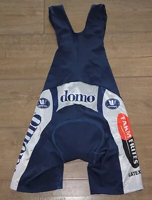 2001 2002 Belgium Domo Farm Frites Cycling Team Bib Shorts Vermarc Size L 4 50 • $42.61