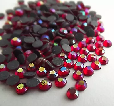 $3.99 • Buy 1440pcs HotFix Iron-On Flatback Rhinestones Siam Crystal AB Beads SS6 2mm