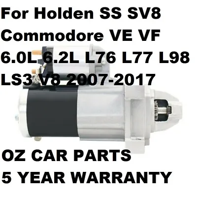 STARTER MOTOR FOR Holden Commodore VE V8 SS SV8 SSV NEW STARTER MOTOR NEW • $139