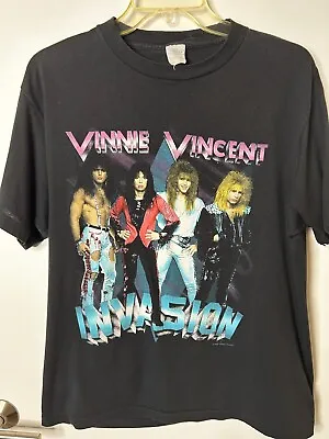 Vintage Vinnie Vincent Invasion Concert T-Shirt 1988 • $150