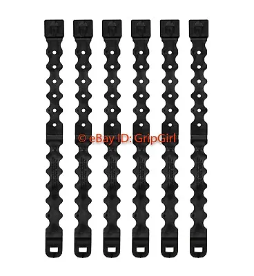 6 Pack/Lot Tactical Tailor Fight Light Long Black MALICE Clips MOLLE Kydex OTW • $118.95