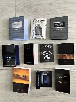 🆕❤️Joblot 10 Designer Mens Perfume Samples Jimmy Choo Givenchy D&G CK New • £14.95