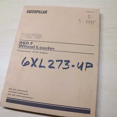 CAT Caterpillar 960F Parts Manual Track Loader Crawler Mitsubishi 6XL Series • $31.50