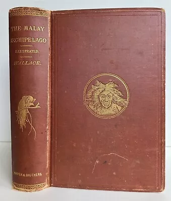 1869 MALAY ARCHIPELAGO By A.WALLACE Antique Illustrated W /MAPS 1st US EDITION • $599.99