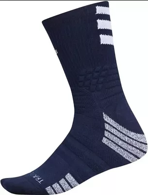 Adidas Creator 365 Basketball Crew Socks Men's Shoe Size 12-16 XL Navy Blue • $10