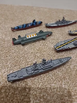 Micro Machines Military Ships/aircraft Carrier &submarines Joblot 7 Galoob • £2.20