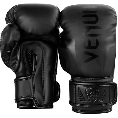 Venum Challenger 2.0 Kids Training Boxing Gloves - Black/Black • $35.25