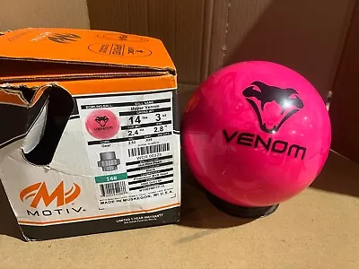 NEW 14LB MOTIV Hyper Venom Bowling Ball 0328 • $8.50