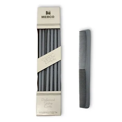 12 Mebco Professional Styling Combs #100 7  Polished Teeth In Original Box NEW • $24.99