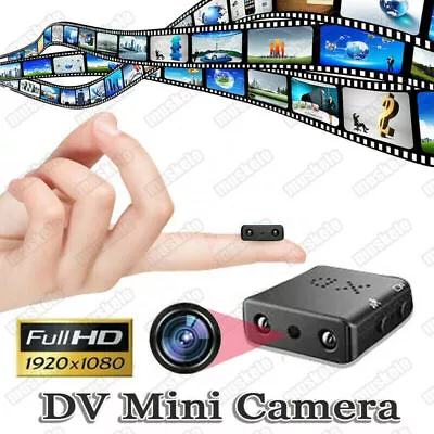 Mini IP Camera 1080P HD Micro Home Security Cam Night Vision-Play&Plug • £13.55