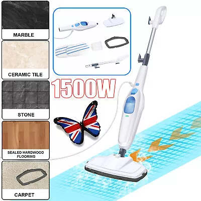 Hot Steam Mop Cleaner Hand Steamer Multifunction Carpet Floor Cleaning Machines • £37.70