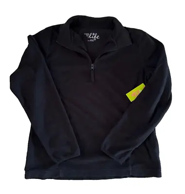 Made For Life Lighweight Track Jacket For Women - Black - Size Large - New/NWT • $19.99