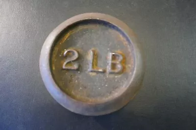 £8.99 • Buy Cast Steel 2 Lb Weight, Early 20th C - Kitchen, Butchers, Grocers, Farmstead.