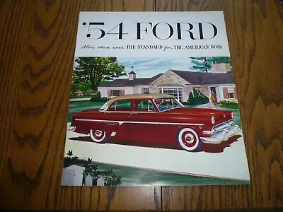 1954 Ford Large Sales Brochure Mainline Country Squire Victoria Skyliner  • $16.94