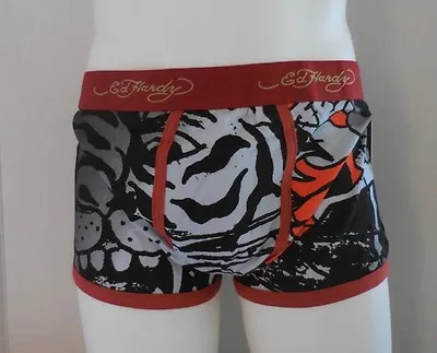 Ed Hardy Fierce Tiger Collage Premium Cotton Stretch Trunks Men Medium • $14.36