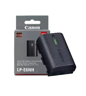 Canon LP-E6NH Battery Li-ion Genuine Fits EOS R5 & R6 New UK Next Day Dispatch • £59
