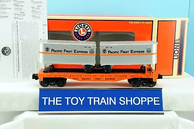 Lionel 26022 Pacific Fruit Express Flatcar W Two Trailers. Exc Cond (ln) In Box. • $29.97