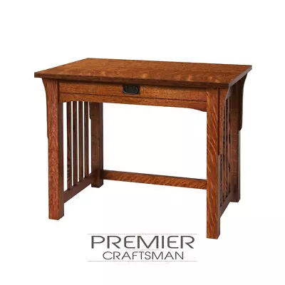 Mission 36  Computer Desk Stickley Style Small Craftsman Arts Crafts Minimalist • $1399.95