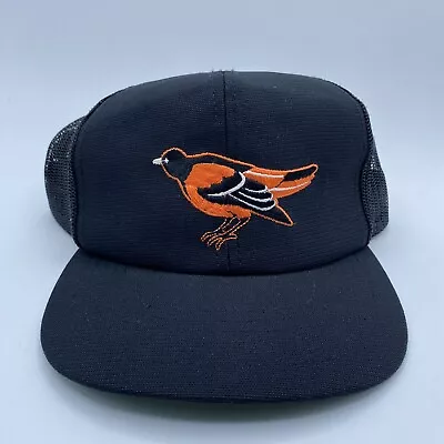 Vintage Baltimore Orioles ANNCO Brand Black Snapback Baseball Cap Hat MLB • $21.99