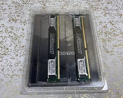 BALLISTIX SPORT VLP 8GB 4GBx2 1600MHZ DDR3 BLS4G3D1609ES2LX0.16FED2 DIMM 1.35V • $10