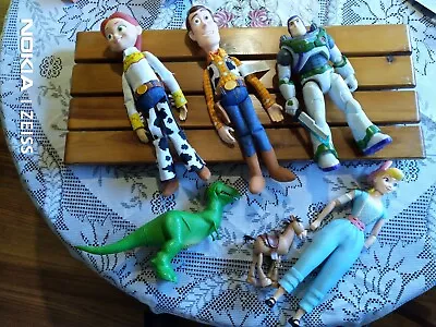 6x TALKING Toy Story BIG TOYS LOT Woody Buzz Jessie Bullseye BoPeep Rex DISNEY • $174.99