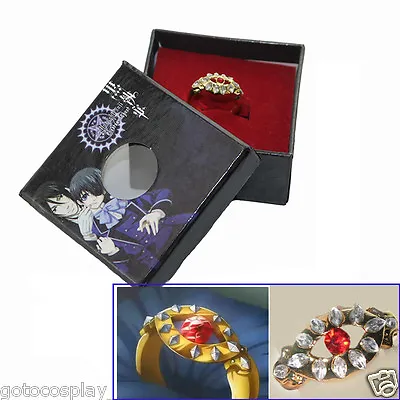 Black Butler Kuroshitsuji Alois Trancy's Cosplay Gold Ring New In Box • $6.90