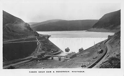 Rhayader - Caban Goch Dam & Reservoir ~ An Old Real Photo Postcard #240555 • £3