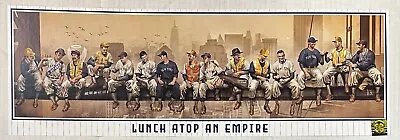 Yankees Lunch Atop Empire 8x24 Litho Photo Derek Jeter Mickey Mantle Babe Ruth • $59.99