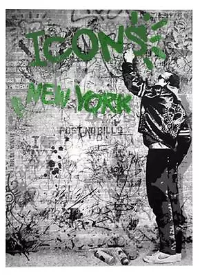 Mr Brainwash      Icons (The Wall) Green       MAKE  OFFER   #DSSBA • $5850