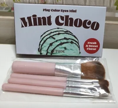 ETUDE Play Color Eyes Mini Mint Choco Shadow 6 Color 6g + Mini Brush Set • $27.90