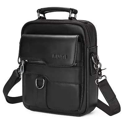 BAIGIO Men's Leather Shoulder Bag Vintage Cross Body Bag Sling Crossbody Handbag • $29.99