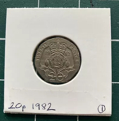 1982 20p - Twenty Pence Coin Rare  Collectable  Elizabeth II - Circulated  • £169