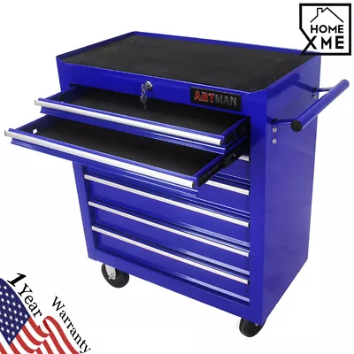 7 Drawers Rolling Tool Box Cart Tool Storage Cabinet Steel Lockable Tool Chest • $249