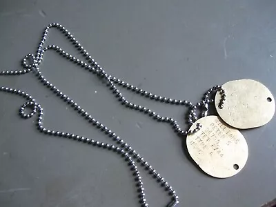 M1943 Brass World War 2 Navy And Marine Dog Tag Reproductions • $20