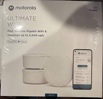 Motorola Q11 Mesh WiFi 6 System AX3000 3 PackWi-FI (gaming Routers & Extender) • $169.99