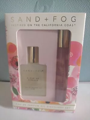 NEW Sand + Fog Fleur De Vanille & Violet Sandalwood EDP Perfume Oil Set • $18.95