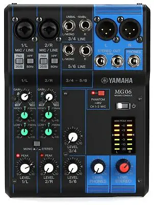 Yamaha MG06 6-channel Analog Mixer • $137.99