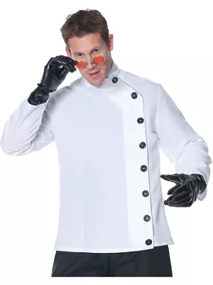 Men's White Mad Scientist Button Front Costume Shirt • $26.98