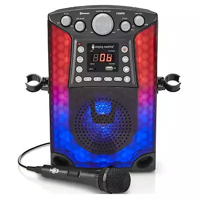 The Singing Machine Bluetooth CD+G Karaoke Sound System With LED Lights • $29.70
