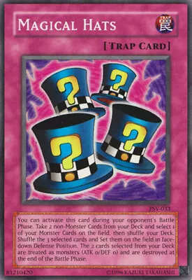 Yugioh! HP Magical Hats - PSV-033 - Super Rare - Unlimited Edition Heavily Playe • $1.97