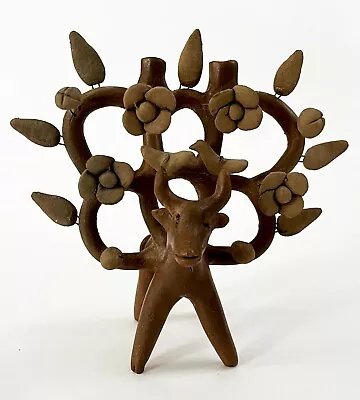 Heron Martinez Mendoza Mexican Acatlan Tree Of Life Sculpture Folk Art Pottery • $99.99