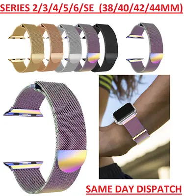$10.14 • Buy Milanese Loop Strap Watch Band For Apple Watch Series SE 3/4/5/6 38/40/42/44MM