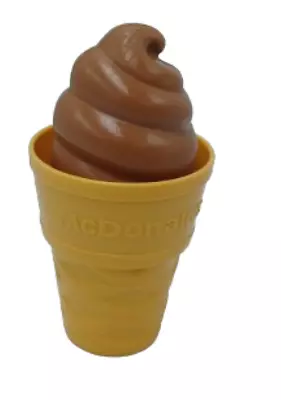 Play Food Vintage Fisher Price McDonald's Chocolate Soft Serve Ice Cream Cone • $20.69